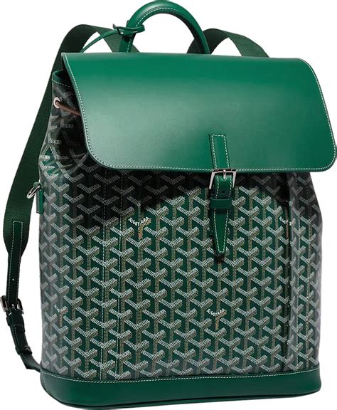 goyard dark green|green goyard backpack.